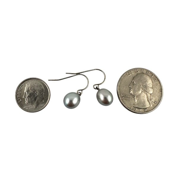Giani Bernini Gray Cultured Freshwater Pearl Earrings Sterling Silver - Picture 8 of 10